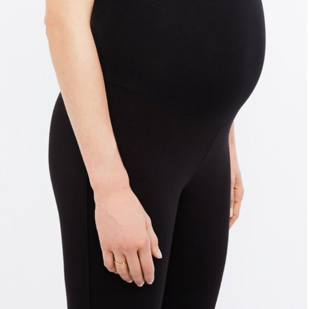 Splendid Secret Fit Belly French Terry Maternity L